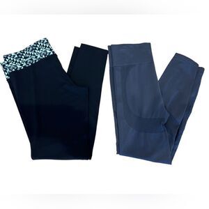 Pink Victoria’s Secret legging bundle black grey size medium